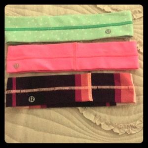 3 Luluemon Headbands